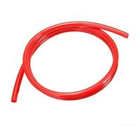 One Meter Long Flexible Gasline Pipe for Motorcycles in Bright Red; Perfect Fit (ID 5 mm; OD 8 mm)