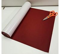 One Metre x 450mm Wide roll of Wine RED Sticky Back SELF Adhesive Felt Baize