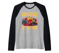 One Mile at a Time Road Builder Raglan Baseball Tee