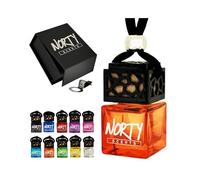 One Million Car Air Freshener for Men | Car Air Fresheners Free Vent Clip | Strong Diffuser with Odour Eliminating Technology | Long Lasting Air Freshener by Norty Scents (ORANGE, ONE MILLION)