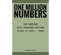 ONE MILLION NUMBERS - The Extreme Number Search Challenge: THE HORIZON - EASY TRAINING EDITION Volume 8 Numbers 21,001 - 24,000 (THE TOWER)