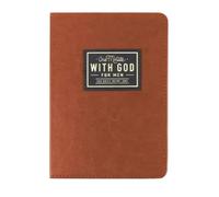 One Minute With God For Men: 365 Daily Devotional Book Daily Bible Reading & Prayer Planner With 365 Prompts Christian Gift, Brown Faux Leather Flexcover