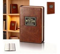 One Minute with God for Men: 365 Daily Devotions & Prayer Journal - Brown Leather Cover (2026 Edition)(1pc)