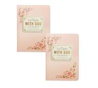 One Minute with God for Women: 2026 Daily Devotional & Prayer Journal - 365 Days Scripture, Reflection & Gratitude with Bible Verses, Christian Gifts for Women, Pink Hardcover (2 Pcs)