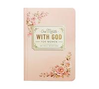 One Minute With God For Women, 365 Days Devotional Book, Christian Daily Devotional Prayer Journal Book, Faith Gift for Her Pink