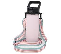 One MissionX Bottle Sling for YETI Rambler, Shoulder Strap Carrier for 64oz 46oz 36oz 26oz 18/12oz Water Bottles, Durable Accessories for Walking & Hiking (Stripes, Rambler 12 18 26 36 46 64 oz)