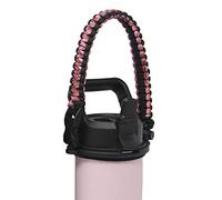 One MissionX Paracord Handle Compatible with Yeti Rambler 36oz 26oz 18oz 12oz 46oz Water Bottles, Durable Carrier Strap - Holder(Pink Camo)