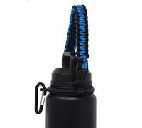 One MissionX Paracord Handle Compatible with Yeti Rambler 36oz 26oz 18oz 12oz 46oz Water Bottles, Durable Carrier Strap - Holder(Ocean Blue)