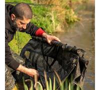 One More Cast Heist PB Sling - Splash Camo Weigh Sling with Marine Grade Soft Touch Rubber Mesh & Reflective Night Markers - Fish-Friendly Retention System with Stink Bag