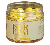 One More Cast iScream Boosted Fluoro Pop Ups - Hi Viz Carp Hookbaits with Water Soluble Aroma for Ronnie and Chod Rigs, 14mm