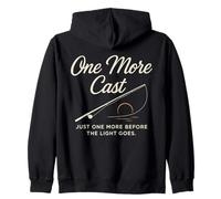 One More Cast Just One More Before Light Zip Hoodie