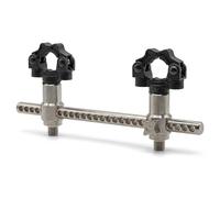 One More Cast Lock Gate Butt Grips - Spring-Loaded 270° Rotating Rod Backrest for Carp Fishing - Secure Rod Hold, Smooth Strike Release, No False Releases (Black, 1 Pack)