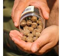 One More Cast OMC iScream Boosted Cured Hookbaits - Soluble Crusted Carp Hookbaits with Nutty iScream Aroma, 15mm & 18mm