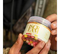 One More Cast OMC iScream Boosted Mini Fluoro Pop Ups 10mm - Hi-Viz Ultra Buoyant Carp Fishing Hookbaits - Boosted Aroma Pop Ups for Ronnie, Chod & Spinner Rigs - 200ml Tub