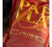 One More Cast OMC Paella PVA Stick & Bag Mix 1kg - Carp Fishing Bait Mix | Spicy Meat, Shellfish and Squid Mix with High Grade Halibut Pellets and Amino Attractors