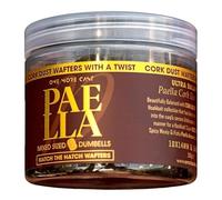 One More Cast Paella Boosted Match The Hatch Cork Dust Wafters - Balanced Dumbell Carp Hookbaits - Mixed Sizes 10x14mm & 14x18mm - 200ml Tub