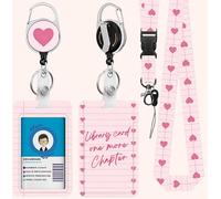 One More Chapter Badge Holder with Lanyard, Funny ID Badge Holder with Retractable Reel Clip and Keychain, Vertical Identity Card Cover Case Protector for Women Nurse Teacher