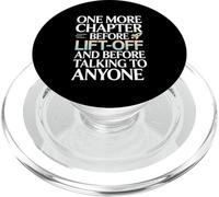 One More Chapter Before Lift-Off Astronomy Book Lover PopSockets PopGrip for MagSafe