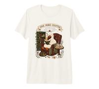 One More Chapter Cottagecore Goose Book Lover Premium T-Shirt