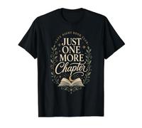One More Chapter Late Night Book Club Reader Book Lover Value Graphic T-Shirt, Men, Black, M