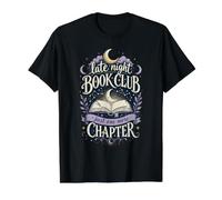 One More Chapter Late Night Book Club Reader Book Lover Value Graphic T-Shirt, Men, Black, M