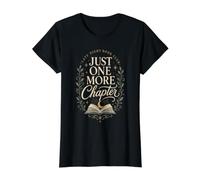 One More Chapter Late Night Book Club Reader Book Lover Value Graphic T-Shirt, Women, Black, XL