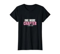 One More Chapter She Lied Funny Book Lover Reading Tee Value Graphic T-Shirt, Women, Black, S