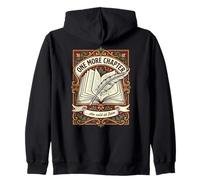 One More Chapter She Said At 2am Book Reader Vintage Quill Zip Hoodie