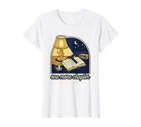 one More Chapter (THE Biggest Bookworm Coz Late Night Reader Value Graphic T-Shirt, Women, White, XL