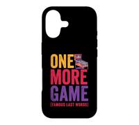 One More Game Famous Last Words Funny Pinball Player Case for iPhone 17