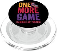 One More Game Famous Last Words Funny Pinball Player PopSockets PopGrip for MagSafe