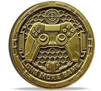 One More Game or Go to Bed Gamer Decision Maker Coin - Funny Flip Coin Gift
