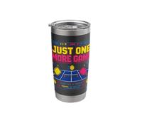 One More Pickleball Game Pickleball Retro Arcade Stainless Steel Insulated Tumbler
