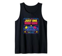 One More Pickleball Game Pickleball Retro Arcade Tank Top