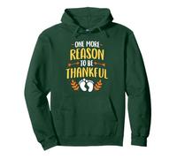 One More Reason To Be Thankful Fall Thanksgiving Baby Reveal Pullover Hoodie