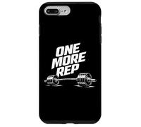One More Rep Gym Motivation Barbell Weightlifting Quote Case for iPhone 7 Plus/8 Plus