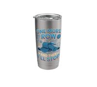 One More Row and Then I'll Stop Crochet Crocheter Stainless Steel Insulated Tumbler