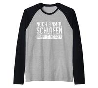 One More Sleep Then It's Tomorrow Funny German Saying Raglan Baseball Tee