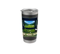 ONE More Swing Indoor Golf Simulator League Practice Stainless Steel Insulated Tumbler