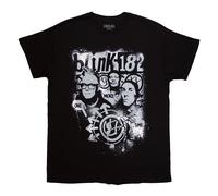 One More Time Spray Paint T Shirt Blink 182 Black XXL