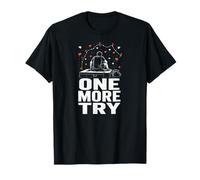 One More Try Climbing Bouldering Gym Rock Climber T-Shirt