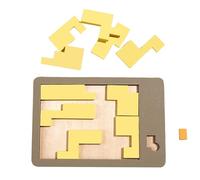 One More Wooden Puzzle, the Difficulty of the Ten Levels Challenge the Wooden Puzzle, Suitable for Children Adults to Exercise Bbrainpower Thinking(A)