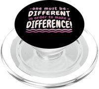 One Must Different In Order To Make A Difference Quote PopSockets PopGrip for MagSafe