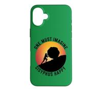 One Must Imagine Sisyphus Happy Funny Greek Mythology Myth Case for iPhone 16 Plus