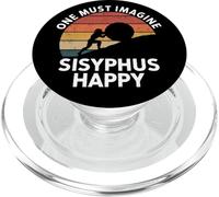 One Must Imagine Sisyphus Happy Funny Greek Mythology Myth PopSockets PopGrip for MagSafe
