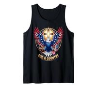 One Nation Christian Eagle USA Faith We The People America Tank Top