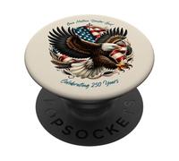One Nation, One GOD - Vintage Watercolor Eagle 1776-2026 250 PopSockets Adhesive PopGrip