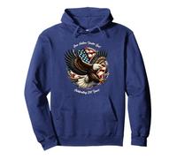 One Nation, One GOD - Vintage Watercolor Eagle 1776-2026 250 Pullover Hoodie