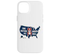 ONE NATION PIT UNDER BULL Patriotic Bully Dog Flag Vibe Case for iPhone 14 Plus