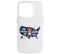 ONE NATION PIT UNDER BULL Patriotic Bully Dog Flag Vibe Case for iPhone 14 Pro